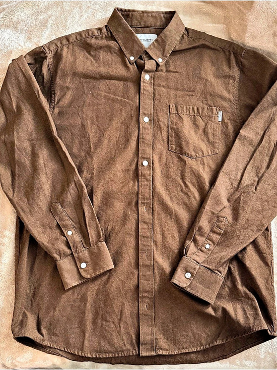 Carhartt Other - Carhartt WIP L/S Dalton Shirt Brown XL Like New
